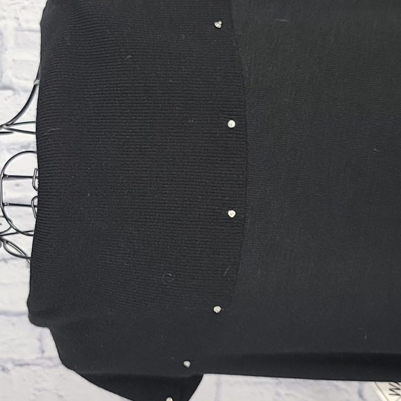 LENNY‎ NEW YORK Sequined Maxi Black Sweater Dress Large - Picture 8 of 12